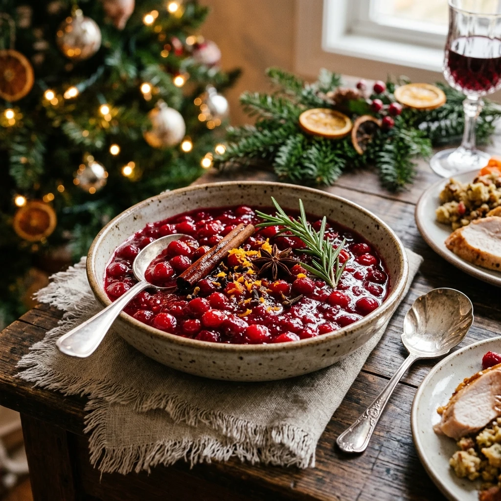 Christmas Cranberry Sauce With Spice No Bitter