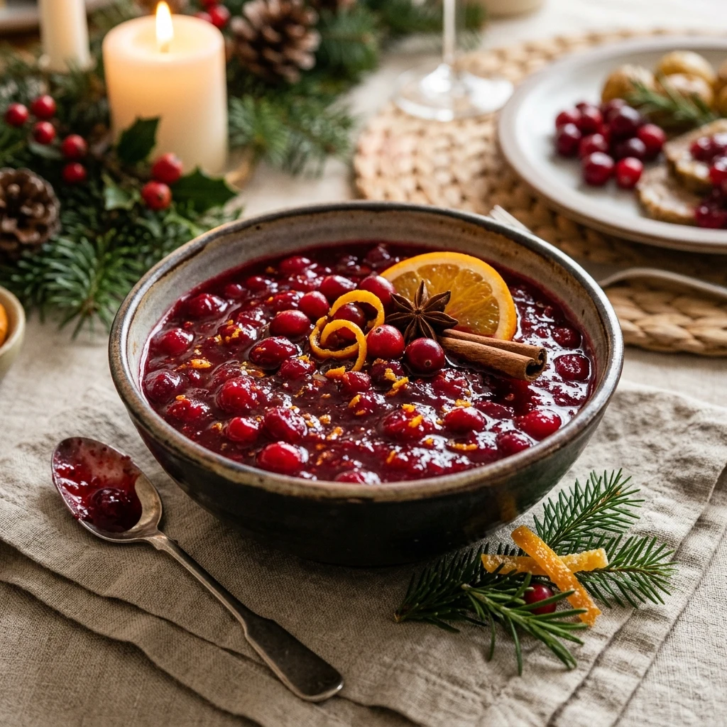 Christmas Cranberry Sauce With Spice No Bitter