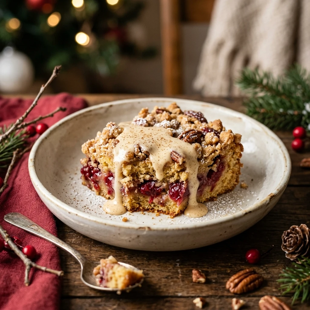 Christmas Dump Cake With Eggnog Glaze Easy 3 Ingredient Holiday