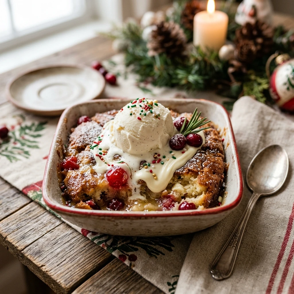 Christmas Dump Cake With White Chocolate Easy 3 Ingredient Holiday
