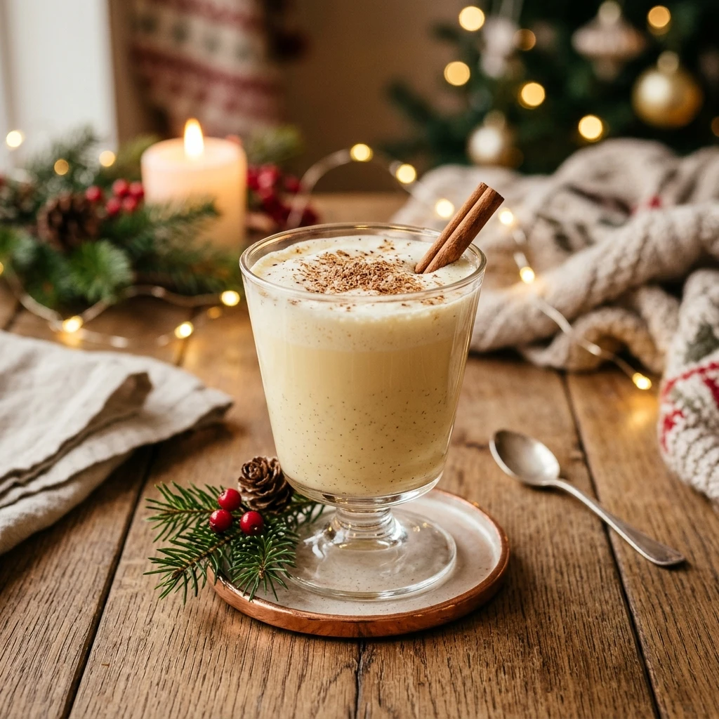 Christmas Eggnog Easy Holiday Cozy Nonalcoholic Boozy