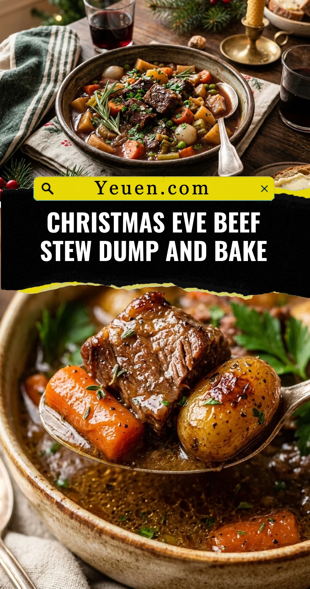 Christmas Eve Beef Stew Dump And Bake