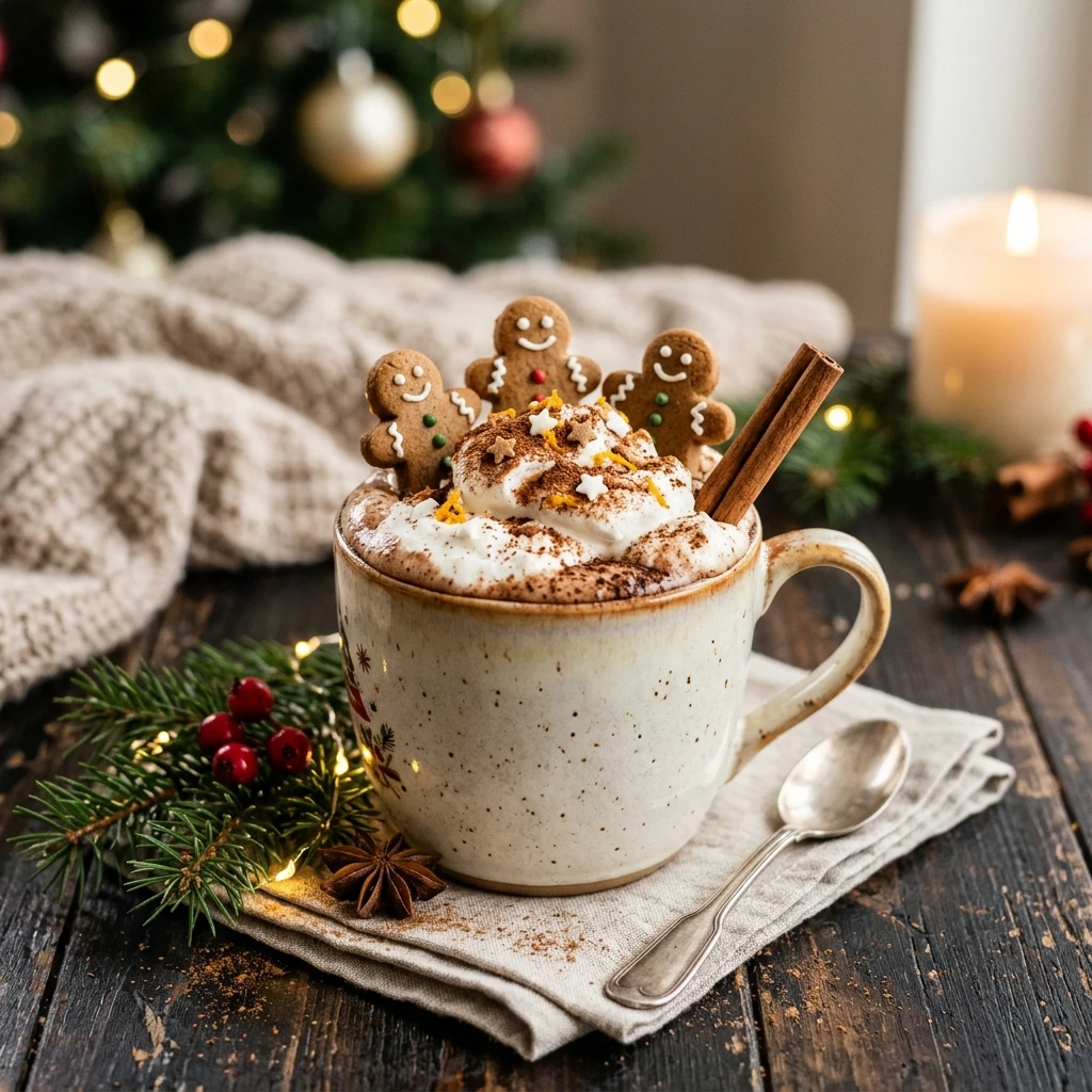Christmas Gingerbread Drink Easy Holiday Cozy Nonalcoholic Boozy