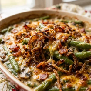 Christmas Green Bean Casserole Make Ahead Easy Feed Crowd
