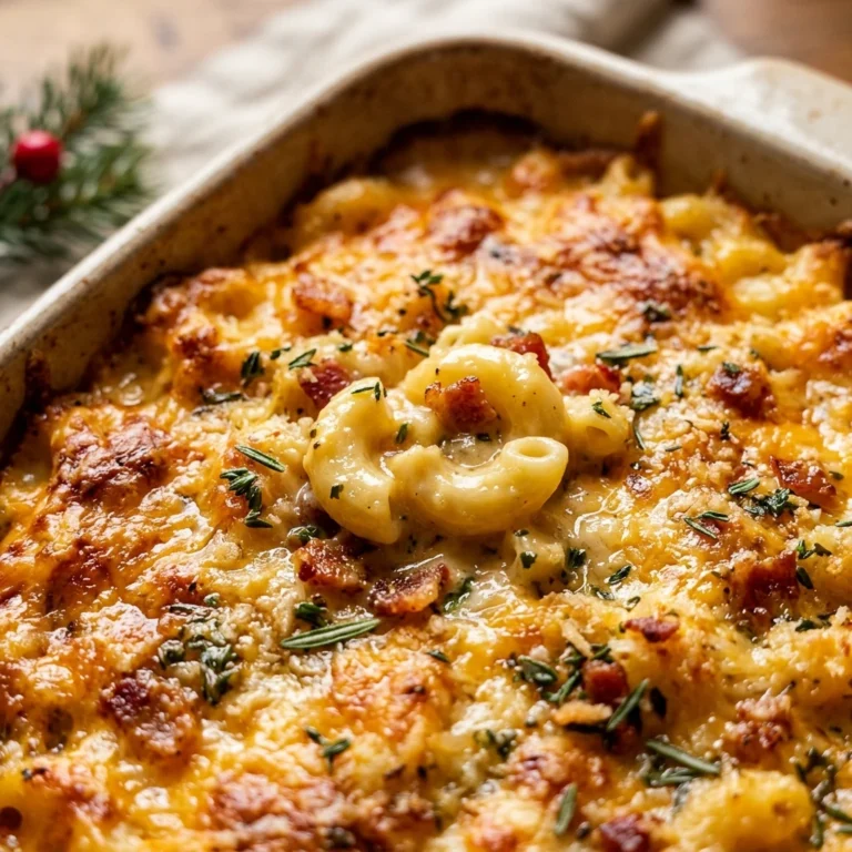 Christmas Mac And Cheese Casserole Make Ahead Easy Feed Crowd