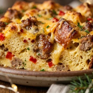 Christmas Morning Breakfast Casserole High Protein