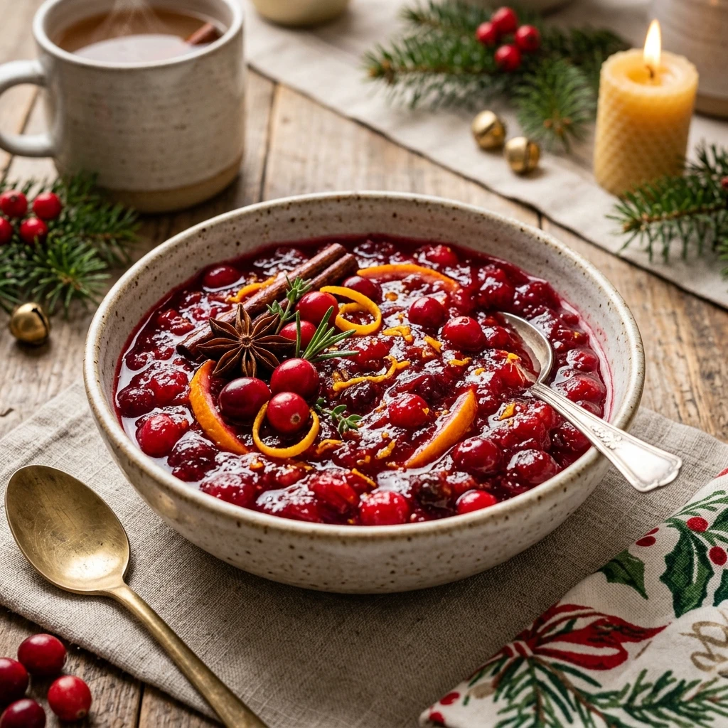Christmas Morning Cranberry Sauce With Orange