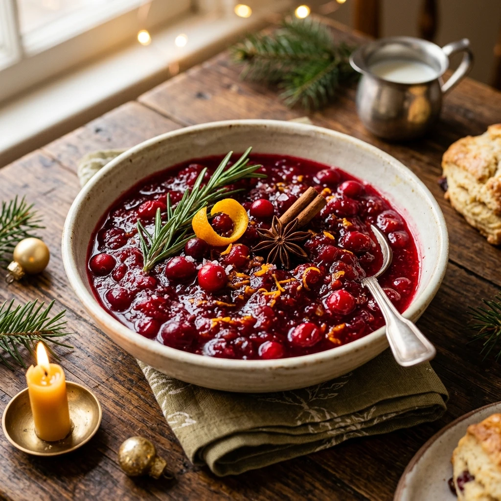 Christmas Morning Cranberry Sauce With Orange
