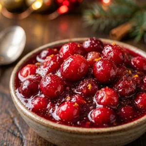 Christmas Party Cranberry Sauce That Looks Fancy