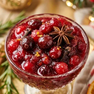 Christmas Party Cranberry Sauce That Looks Fancy