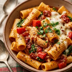 Christmas Pasta Slow Cooker High Protein Under $20 Cozy Winter No Prep