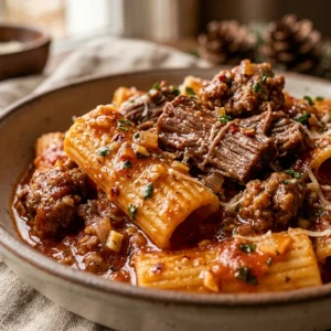 Christmas Pasta Slow Cooker High Protein Under $20 Cozy Winter No Prep