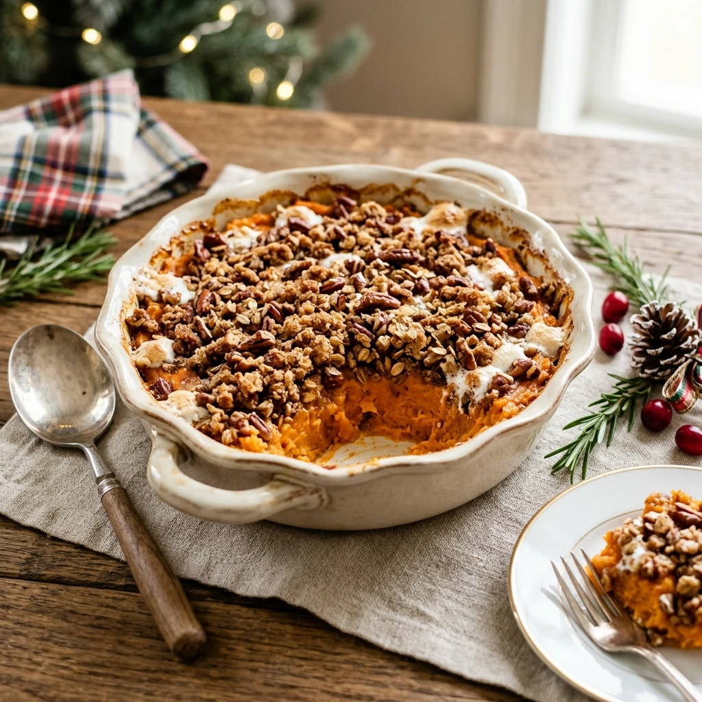 Christmas Sweet Potato Casserole Make Ahead Easy Feed Crowd