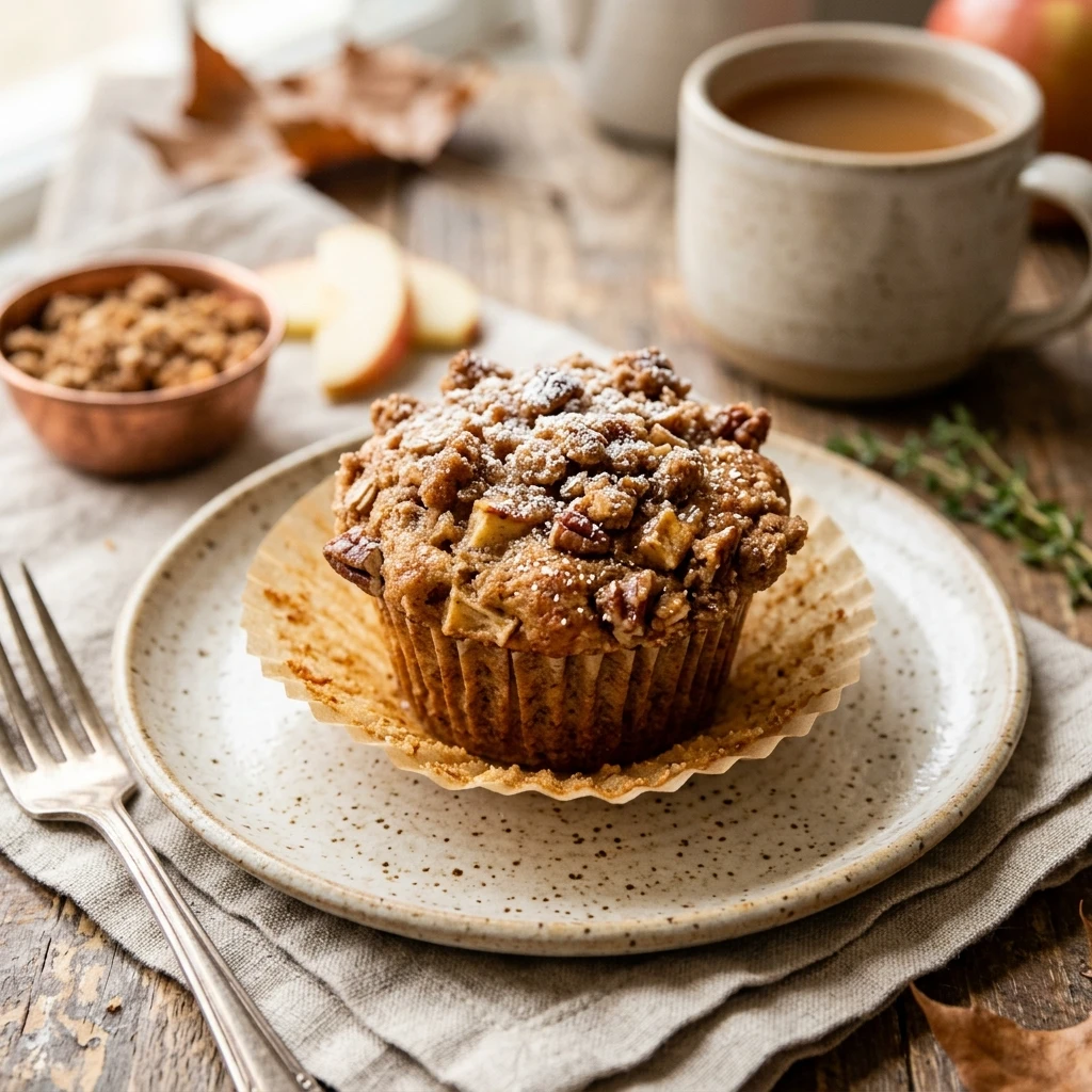 Cinnamon Apple Muffins With Brown Sugar Streusel Fall