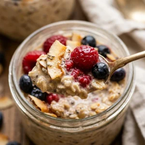 Classic Overnight Oats Coconut Easy 5 Minute Breakfast Meal Prep