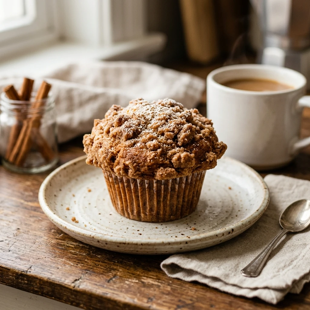Coffee Cake Muffins With Cinnamon Streusel Bakery Style