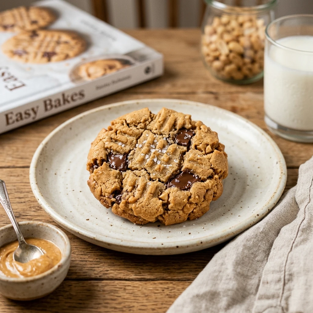 Cookie Recipes Easy One Bowl No Chill Peanut Butter
