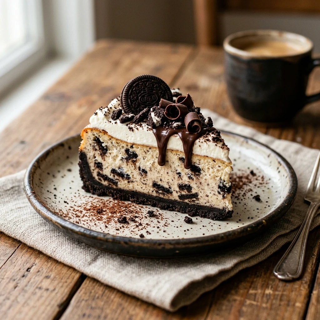 Cookies And Cream Cheesecake Creamy Baked Easy Flavored Viral Recipe