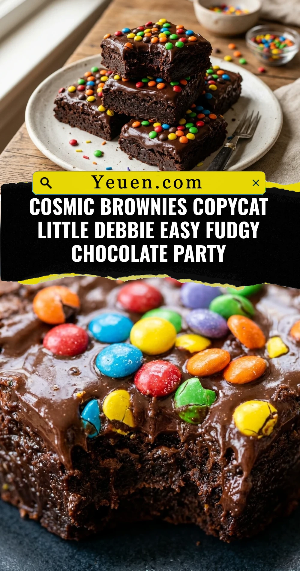Cosmic Brownies Copycat Little Debbie Easy Fudgy Chocolate Party