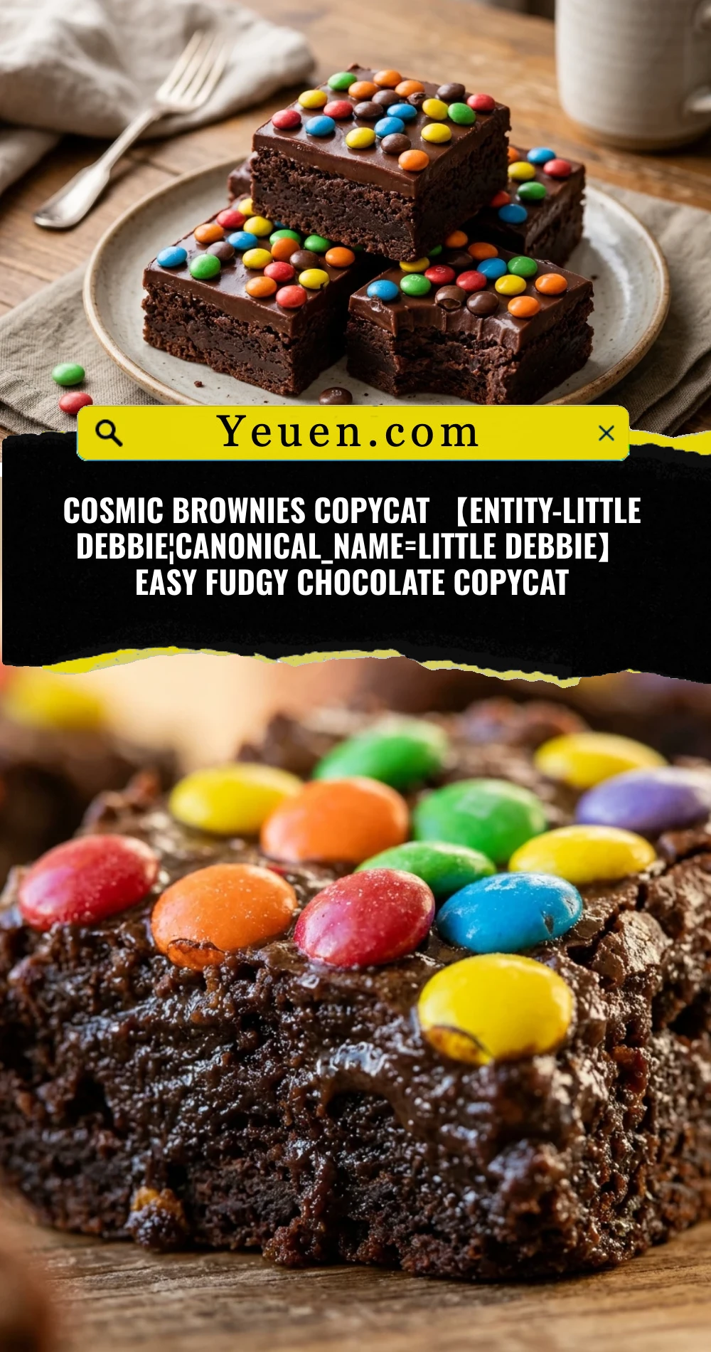 Cosmic Brownies Copycat 【entity-Little Debbie¦canonical_name=Little Debbie】 Easy Fudgy Chocolate Copycat