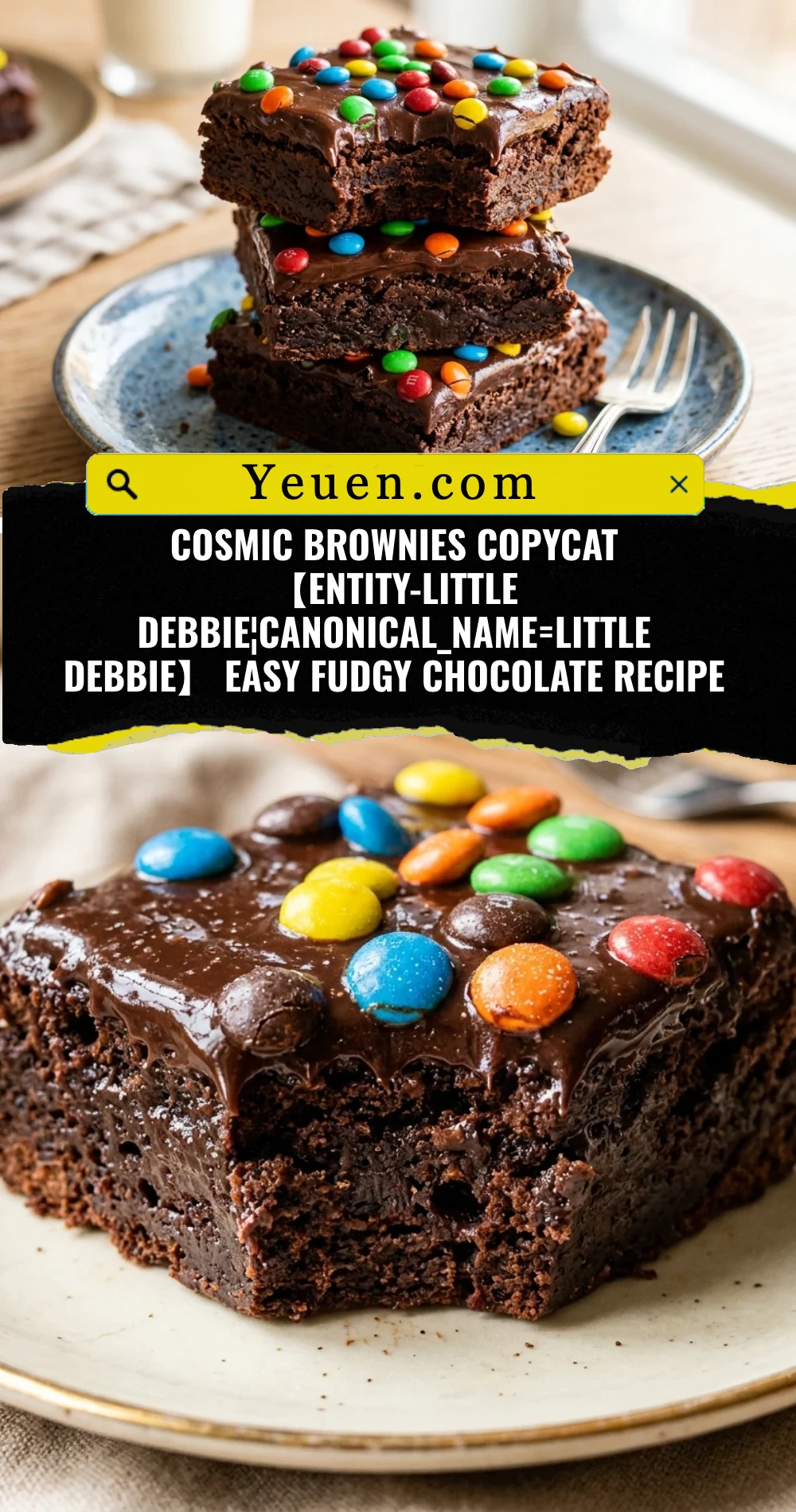 Cosmic Brownies Copycat 【entity-Little Debbie¦canonical_name=Little Debbie】 Easy Fudgy Chocolate Recipe