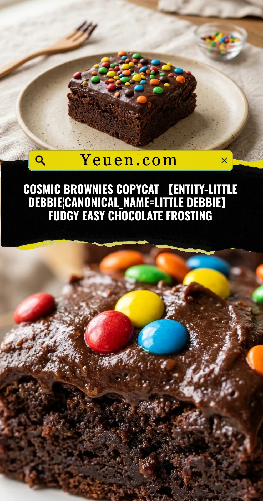 Cosmic Brownies Copycat 【entity-Little Debbie¦canonical_name=Little Debbie】 Fudgy Easy Chocolate Frosting