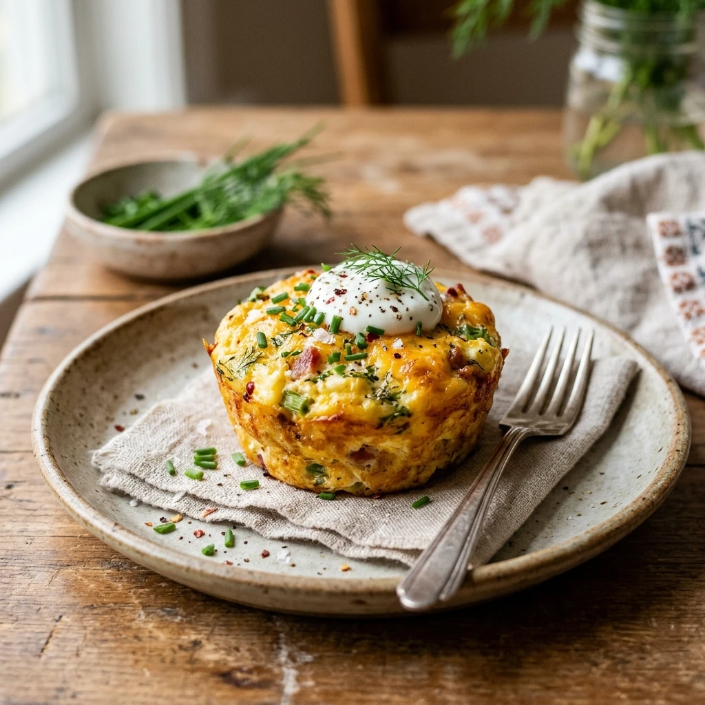 Cottage Cheese Bagel Egg Bites 20g+ Protein Easy High Protein Breakfast
