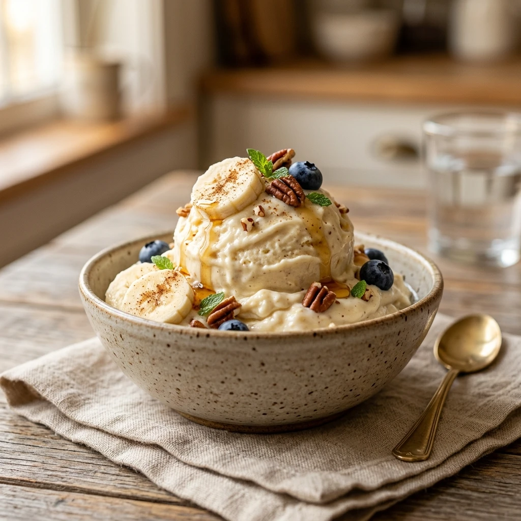 Cottage Cheese Banana Ice Cream Nice Cream High Protein