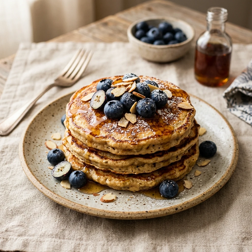 Cottage Cheese Banana Pancakes High Protein 3 Ingredients
