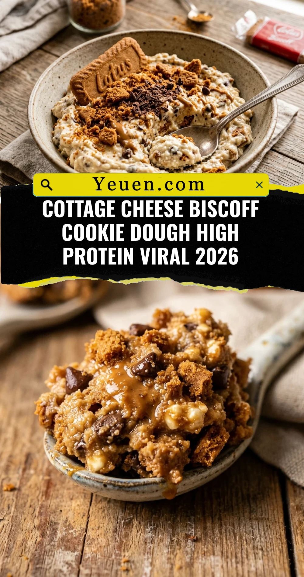 Cottage Cheese Biscoff Cookie Dough High Protein Viral 2026