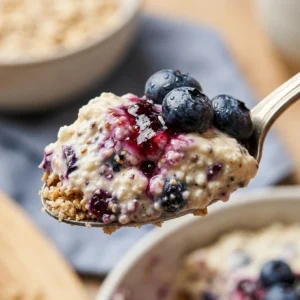 Cottage Cheese Blueberry Cheesecake High Protein No Bake