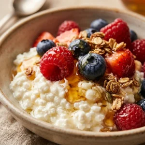 Cottage Cheese Bowl Breakfast 20g+ Protein Meal Prep Easy High Protein