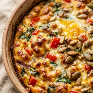 Cottage Cheese Breakfast Bake 20g+ Protein Meal Prep Easy High Protein