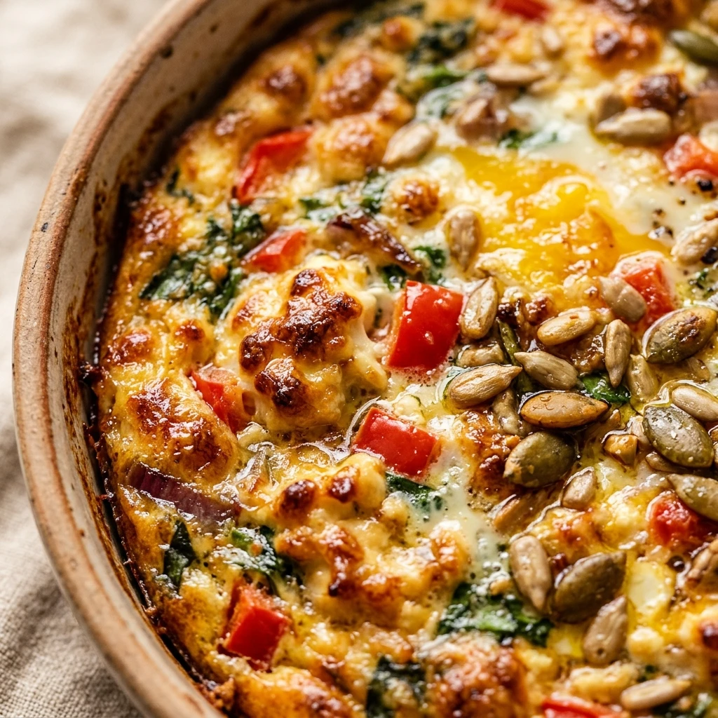 Cottage Cheese Breakfast Bake 20g+ Protein Meal Prep Easy High Protein