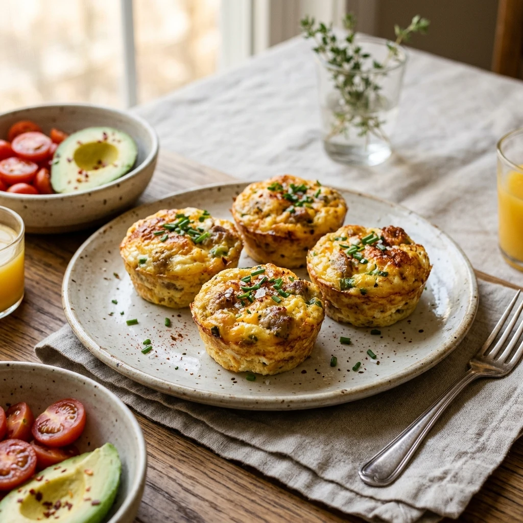 Cottage Cheese Breakfast Burrito Egg Bites 20g+ High Protein Easy Breakfast 3 Ingredient