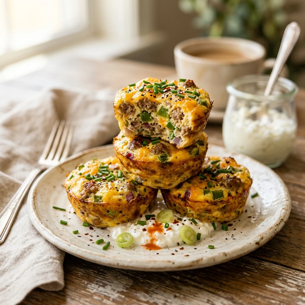 Cottage Cheese Breakfast Burrito Egg Bites 20g+ Protein Easy High Protein Breakfast