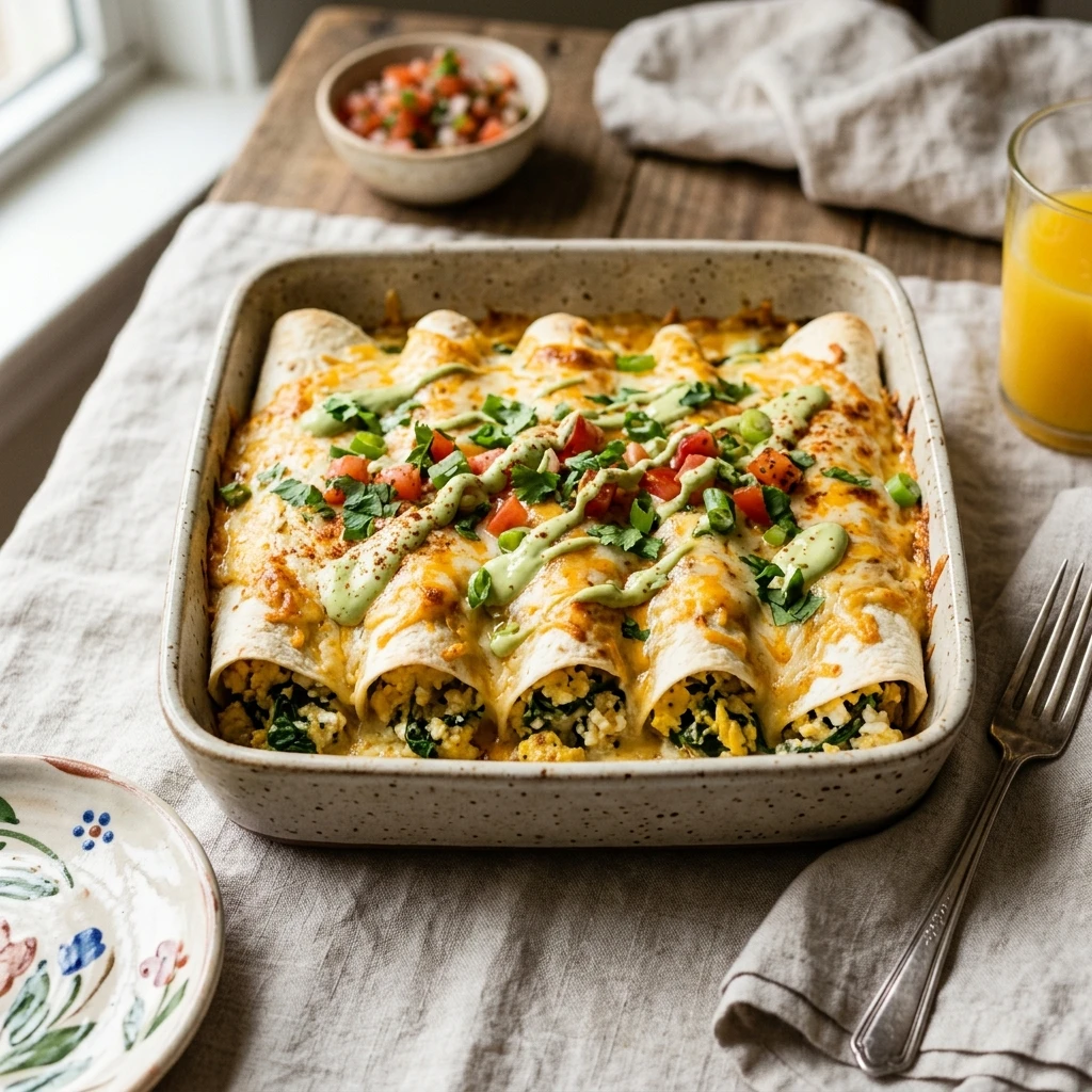 Cottage Cheese Breakfast Enchiladas High Protein Cheesy Family