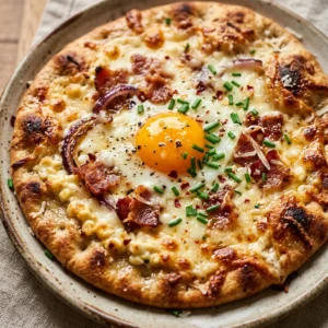 Cottage Cheese Breakfast Pizza High Protein Flatbread Cheesy