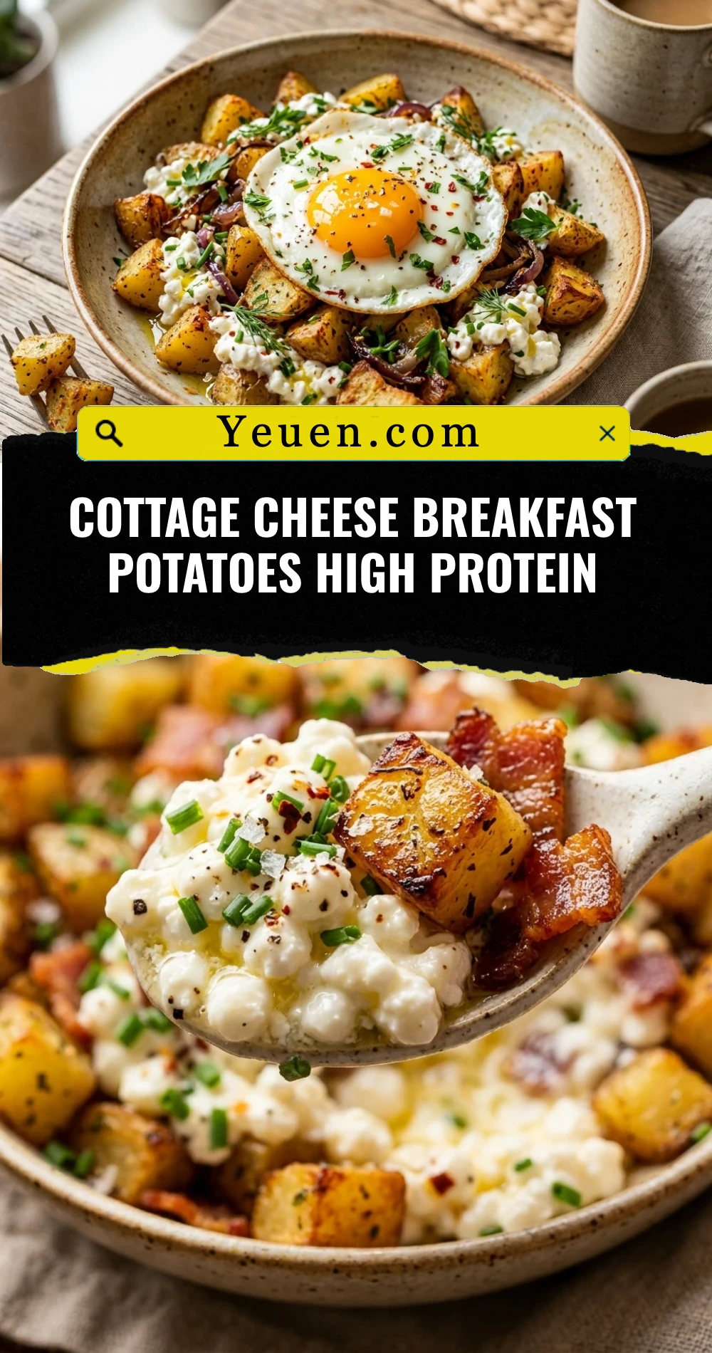 Cottage Cheese Breakfast Potatoes High Protein