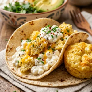 Cottage Cheese Breakfast Tacos 20g+ Easy High Protein Egg Bites 3 Ingredient