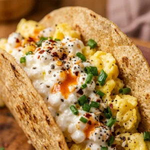Cottage Cheese Breakfast Tacos 20g+ Protein Meal Prep Easy High Protein