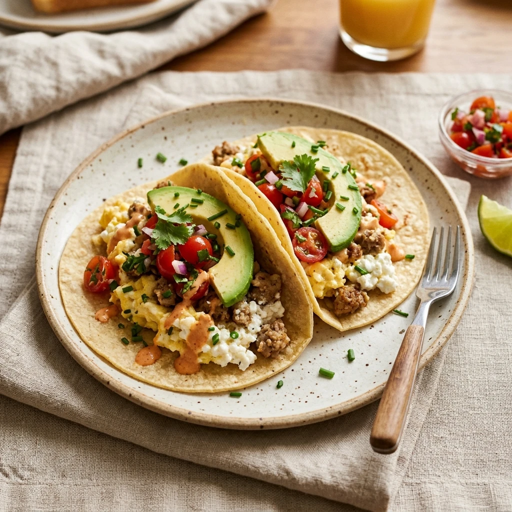 Cottage Cheese Breakfast Tacos 20g+ Protein Meal Prep Easy High Protein
