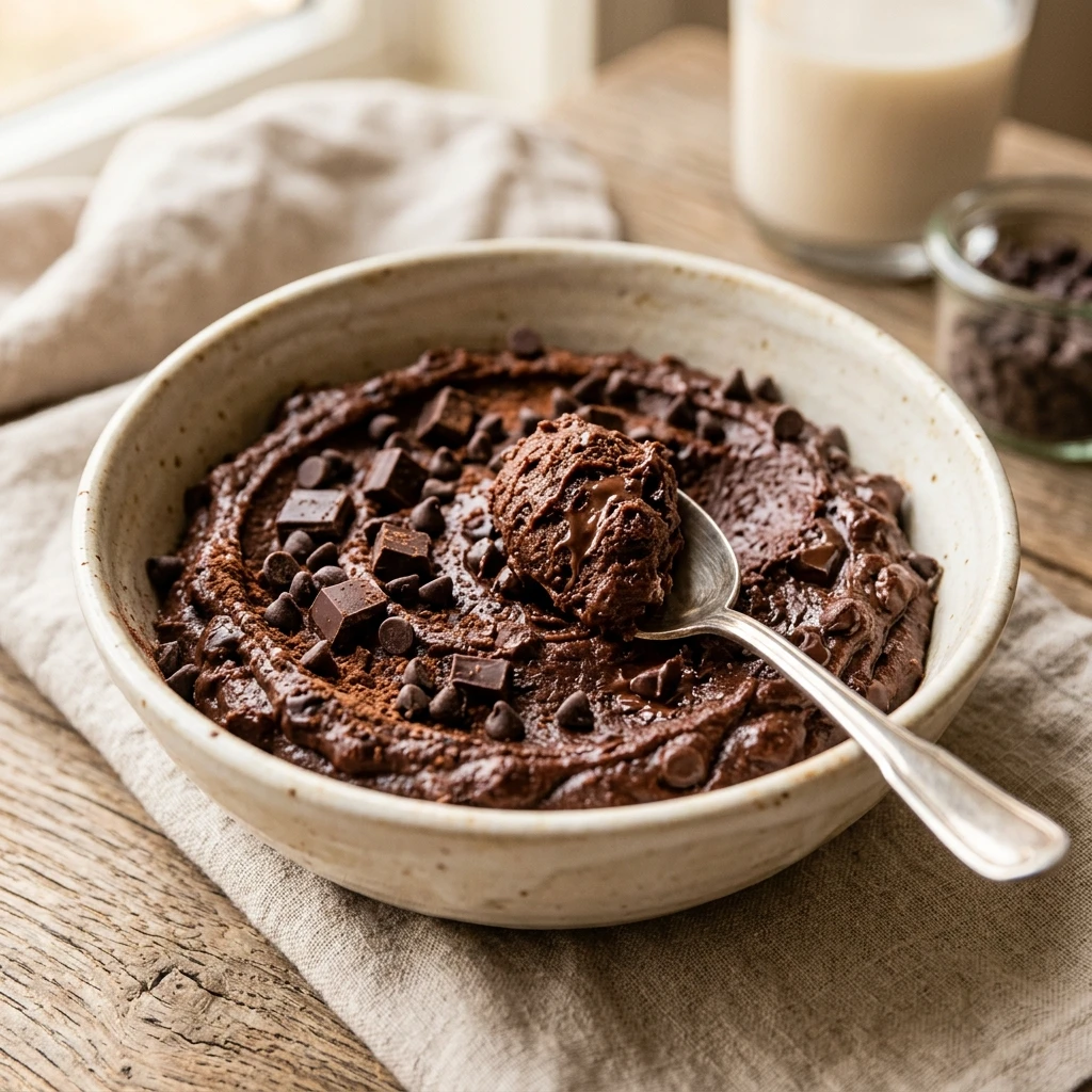 Cottage Cheese Brownie Batter High Protein Edible