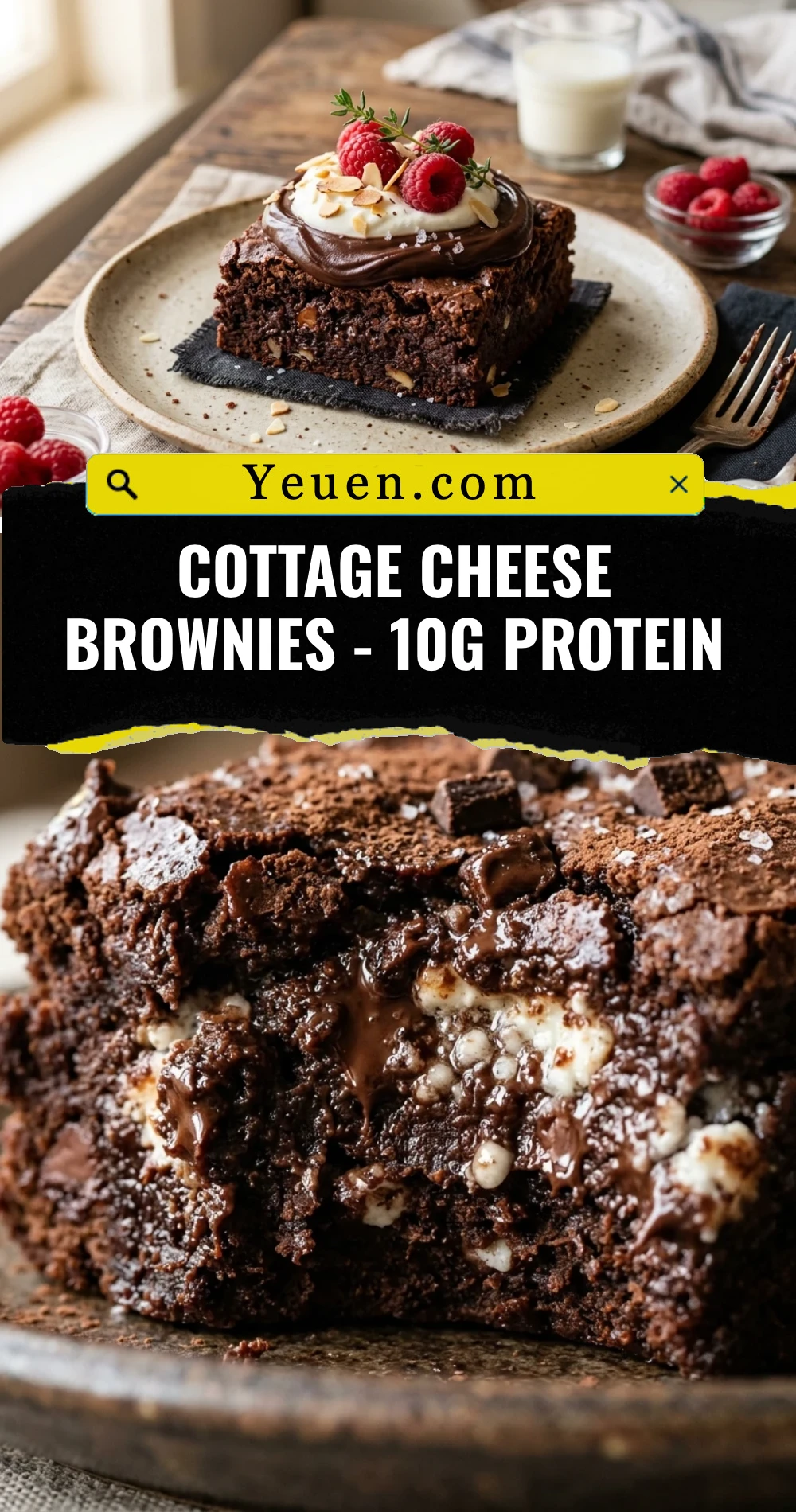 Cottage Cheese Brownies - 10g Protein