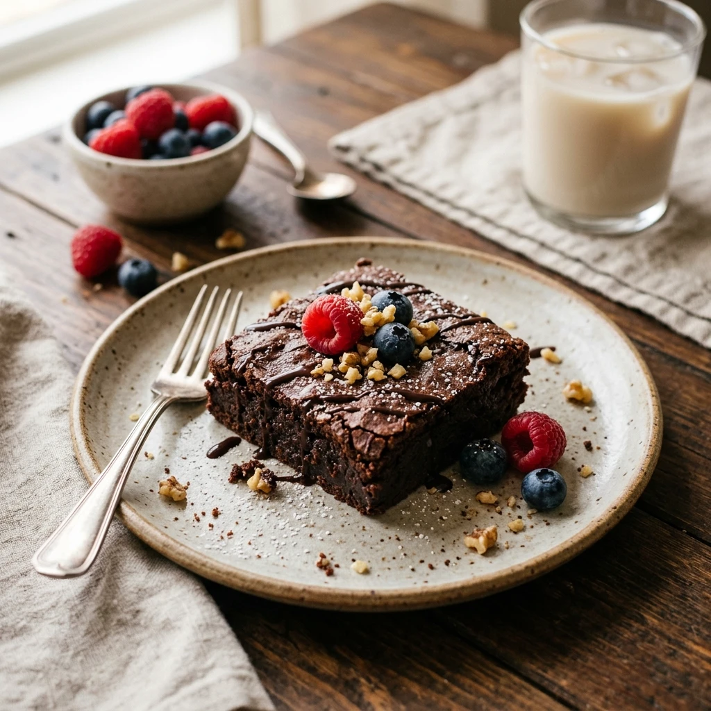 Cottage Cheese Brownies High Protein Low Carb 3 Ingredient