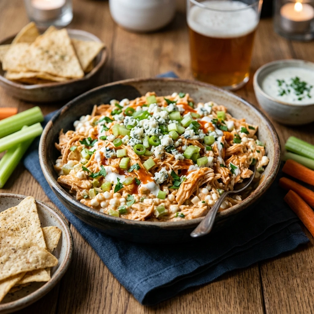 Cottage Cheese Buffalo Chicken Game Day