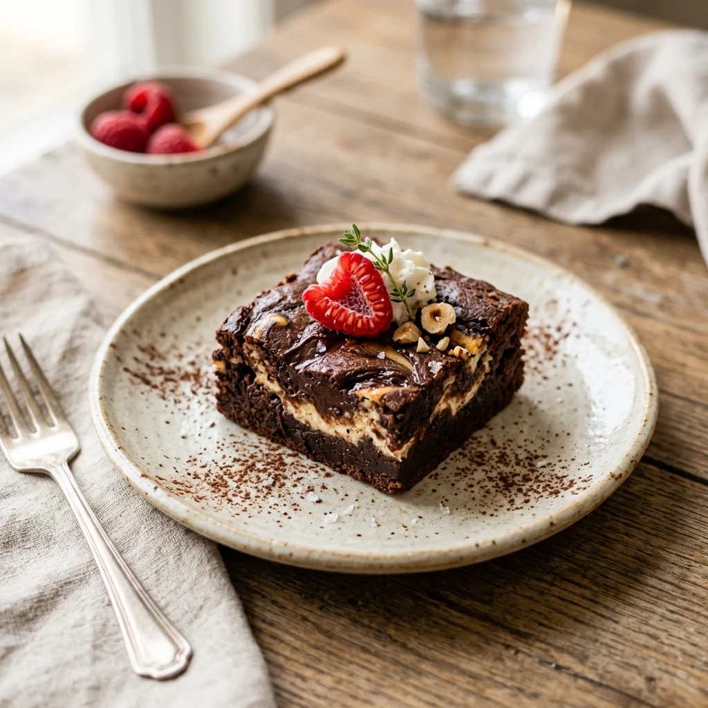 Cottage Cheese Cheesecake Brownies High Protein Viral