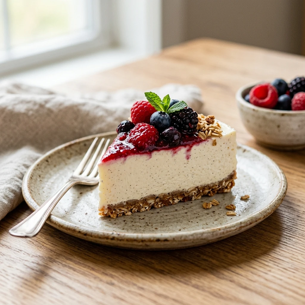 Cottage Cheese Cheesecake High Protein No Bake Viral