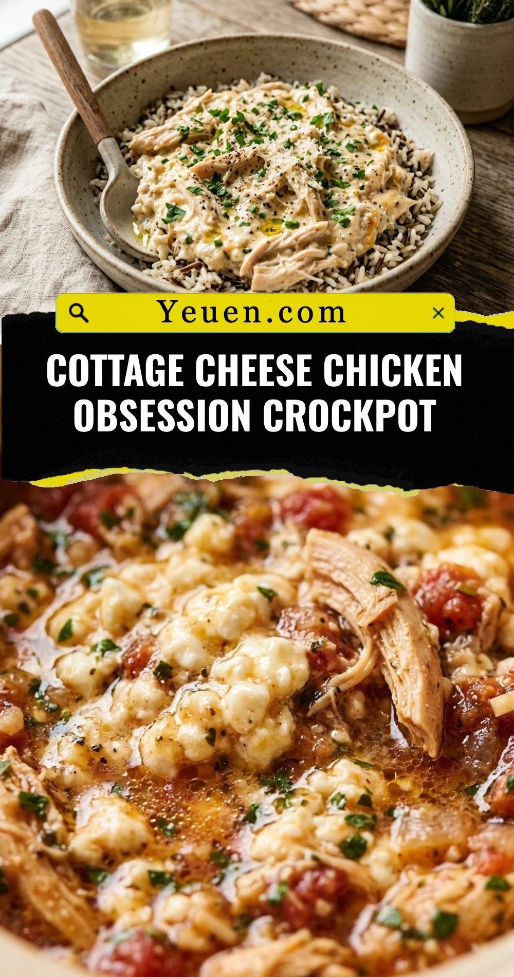 Cottage Cheese Chicken Obsession Crockpot