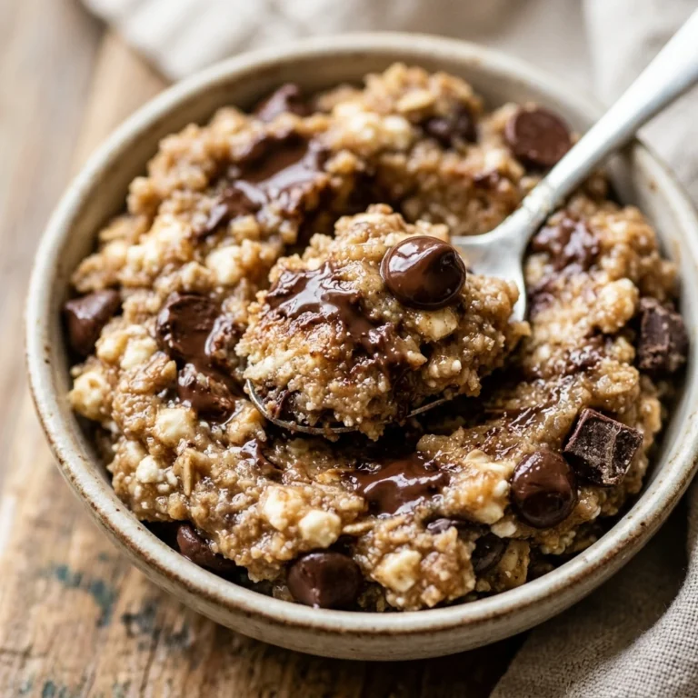 Cottage Cheese Chocolate Chip Cookie Dough - Edible